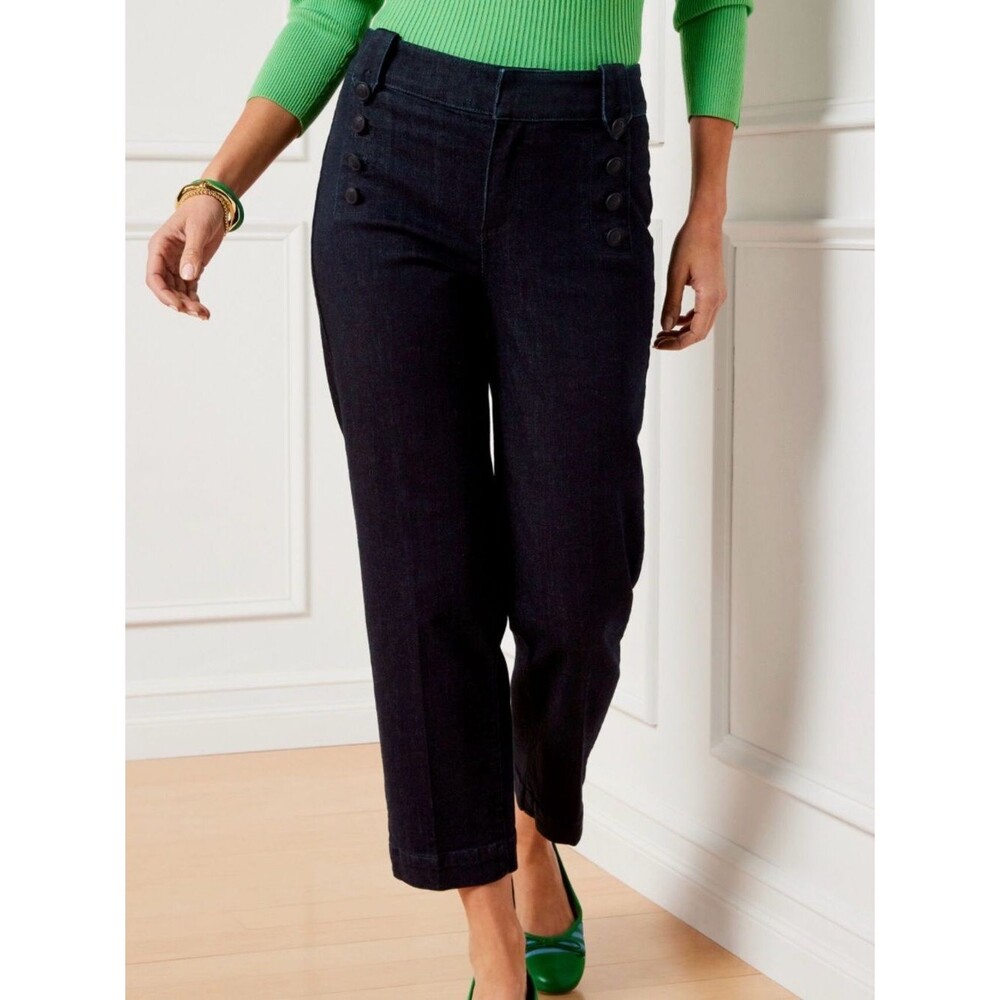 Talbots dark blue sailor jeans size 16w
